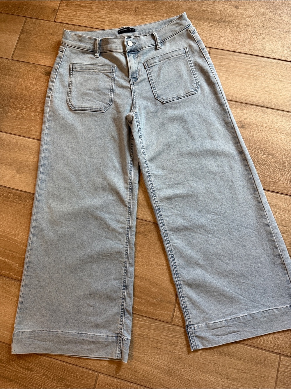 Sincerely Jules Mid Rise Wide Leg Ankle Jeans 7/28